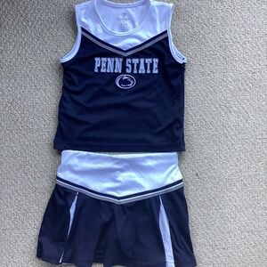 GIRLS Penn State Blue and White Cheerleading Uniform Size 6